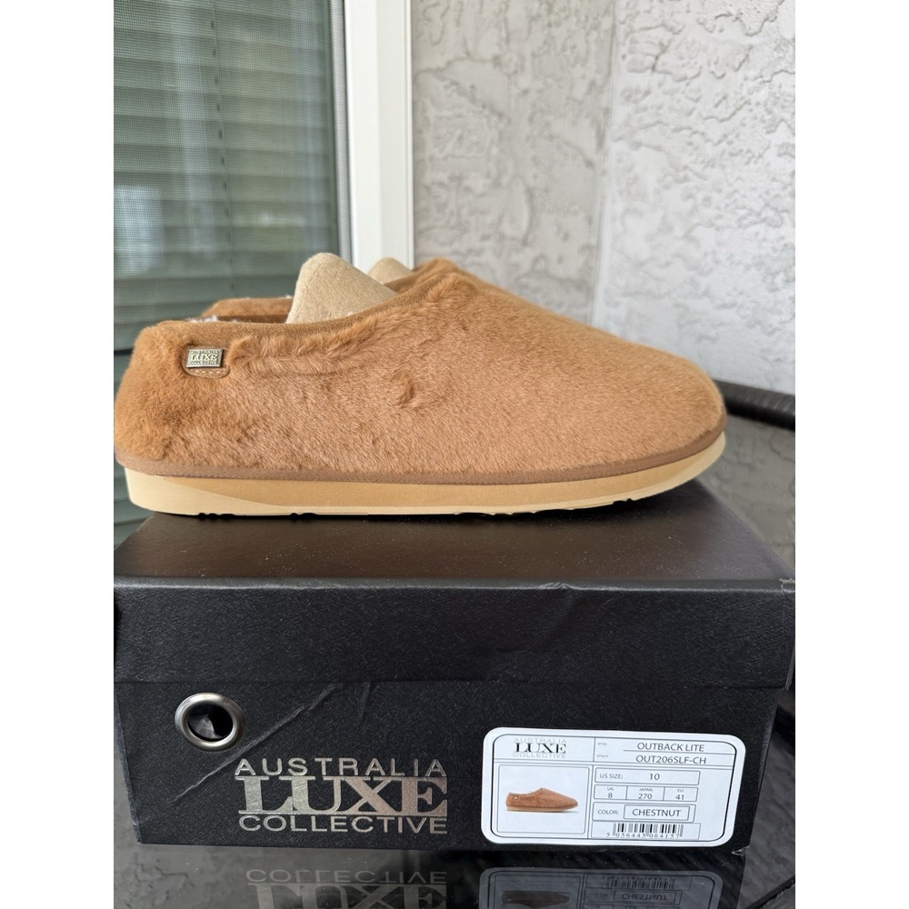 New Australia Luxe Collective Outback Lite Slippers Womens 10 US 41 EU Chestnut
